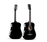 41 Inch Acoustic Guitar Bundle For Beginners, Nylon-string Classical Electric Guitar with a Gig Bag and All Accessories(Black)