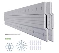 (41 inch) French Cleat Hanger Heavy Duty, 2 Pairs Aluminum Z Clips French Cleats, Interlocking Wall Mount Bracket Hardware Kit for Mirrors, Picture, Shelf, Headboard, Whiteboard, Art, Frames