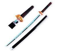 41 Inch Tanjiro Sword Demon Slayer Sword Wooden Katana Sword Prop Japanese Katana Handmade Abs Sword Sheath Prop Knife For Anime Lovers Demon Slayer Cosplay Halloween Props