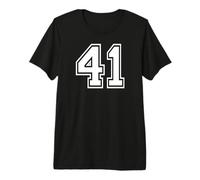 41 Number Forty-One Team Sports Graphic Matching Varsity Premium T-Shirt