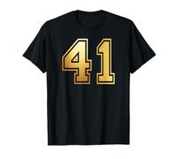 41 Number Forty-One Team Sports Graphic Varsity Matching T-Shirt