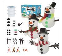 41-Pack Christmas Build a Snowman Craft Kit,Modeling Clay DIY Make a Snowman Kit for Christmas Arts and Craft Activities,Xmas Gift Stocking Stuffers,for Winter Holiday Party Decoration Gifts