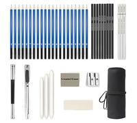 41 PCS Art Supplies,Drawing Set, Sketching Kit with Graphite, Drawing Pencils, Blending Tools, Sketching Pencil Set, Erasers Accessories in Portable Zipped Case for Artists, Students & Beginners