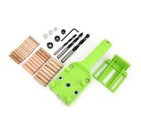 41 Pcs Doweling Jig Woodworking Thickened Drill Guide Tool with 6/8/10mm Hole Drill Bit Kit for Woodworking Professionals