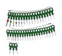 41 Piece Car Electrical Terminals Tool Set Electrical Connector Pin Removal Tool Design for Smooth Pin Tasks Comprehensive Automotive Connector Disassembly Set for Wire Harness Servicing