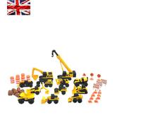41-Piece CAT Construction Mega Set with Vehicles & Crane - Imaginative Play Toy