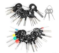 41-Piece Stainless Steel Wire Terminal Removal Tool Kit for Automotive Electrical Connectors - Pin Extractor Set with O-For Ring Handles, Compact & Port