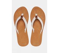 41 Reef Womens Tides Flip Flops White Size 7.5