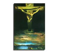 41+ Salvador Dali Canvas Wall Art Christ of St. John of The Cross by Salvador Dalí Surrealist Canvas Art Poster And Wall Art Picture Print Modern Bedroom Decor Posters 12x18inch(30x45cm)