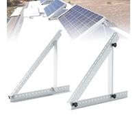 41" Solar Panel Mounting Brackets, Adjustable Solar Panel Tilt Stand, 0 to 60° Adjust Solar Panel Mount with Foldable Tilt Legs on Any Flat Surface for RV Roof Boat Any Off-Grid Systems