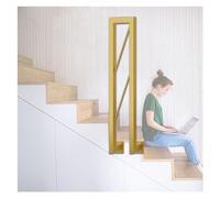 41" to 14" Tall Wrought Iron Railing Guardrail Interior Side Mount for Basement, Office, Hotel, Villa, Porch Steps1 Pack, 45cm (17.7")"