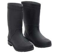 (41) vidaXL Rain Boots Waterproof Wellies Outdoor Garden Shoes Black Size 46 PVC