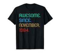 41 Years Old Awesome Since November 1984 41st Birthday Gifts T-Shirt