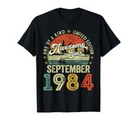 41 Years Old Vintage September 1984 Retro 41st Birthday Men T-Shirt