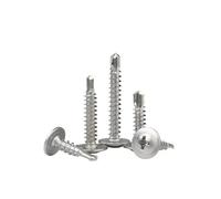 410 Stainless Steel Round Head Drill Type Self Tapping Screw Drilling Tail Screw M4.2 M4.8(25mm,M4.2 (20Pcs))
