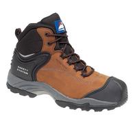4105 Briggs Brown Nubuck Safety Boot Size 7 S3 Src Metal Free