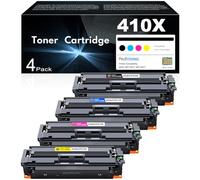 410X Toner Cartridges 4 Pack High Yield Replacement for HP 410X 410A to Use with Color Pro MFP M477fnw M477fdw M477fdn M452dn M452dw M452nw Printer (Black Cyan Yellow Magenta)