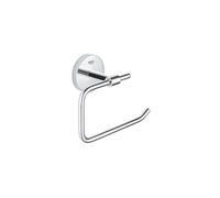 GROHE Start Cosmopolitan QuickFix Toilet Roll Holder without Cover (Metal, Concealed Fastening, Including Screws and Dowels, Extra Easy to Fit with GROHE QuickGlue), Size 153 x 109mm, Chrome, 41165000