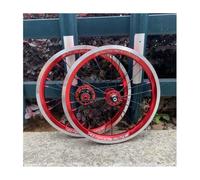 412 305 Bikes Wheelset V Brake 14 16 Inch Front Rear Wheels BMX Folding Bikes 9T Sprocket Single Speed Bearing Hubs 74/85mm Bolt On