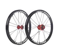 412 305 Bikes Wheelset V Brake 14 16 Inch Front Rear Wheels BMX Folding Bikes 9T Sprocket Single Speed Bearing Hubs 74/85mm Bolt On