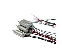 412 Coreless electronic starter 4 * 12mm DC 3.7V 48000RPM High Speed Shaft 0.7mm CW CCW MQXFCZUX(Red Green wire motor)