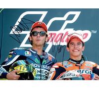 (414) Valentino Rossi & Marc Marquez MotoGP Legends Signed A4 Photograph (21 X 297 CM) Art Work Wall Art Display Great Gift Idea (REPRINT) #####