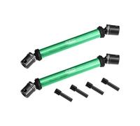 4140 Carbon Steel+Alloy 6061-T6 Front+Rear Universal Center Slider Driveshaft For LOSI 1/8 LMT 2.0 Grave Digger 4X4 Solid Axle Brushless Monster Truck-LOS04028 Upgrades - Green
