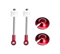 4140 Carbon Steel + Aluminium 6061-T6 Rear Shock Absorber Shaft Core Kit For Arrma 1:5 Kraton 8S EXB 4X4 Brushless Speed Truck/Outcast 8S EXB 4X4 Brushless Stunt Truck Upgrades - Red
