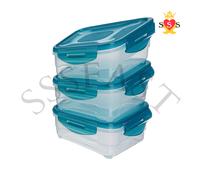 41492 0.6L Air-Locked Food-Storage Set - 3 Piece EACH