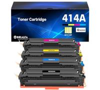 414A Toner Cartridge 4 Pack M479fdw Compatible Replacement for HP 414A Toner Cartridge 414X W2020A Color Pro MFP M479fdw M479fdn M454dw M454dn M479 Printer Ink (with Chip) (Black Cyan Yellow Magenta)