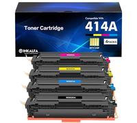 414A Toner Cartridge 4 Pack M479fdw Compatible Replacement for HP 414A Toner Cartridge 414X W2020A Color Pro MFP M479fdw M479fdn M454dw M454dn M479 Printer Ink (with Chip) (Black Cyan Yellow Magenta)