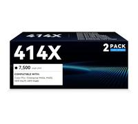 414X Black High Yield Toner Cartridge Compatible Replacement for HP 414X 414A W2020X 2 Pack Works with Color Laserjet Pro MFP M479fdw M479fdn M479dn M454dw M454dn M480f M455dn Printer Ink (with Chip)