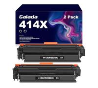 414X Toner Cartridge Replacement for HP 414X 414A W2020X for HP Color Pro M454dn M454dw MFP M479fdw M479fdn M479dw M455dn M480f Printer (Black, 2-Pack)