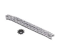 415 Chain 110 Links with Drive Sprocket, Motorized Chains for 49cc 66cc 80cc Electric Engine Parts, Heavy Duty 415H 110L Roller Chain with High Strength Material, R