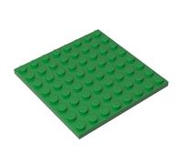 41539 Foundation Plate Plate 8x8 10 Pieces GDS-528 Compatible with Lego Building Blocks Color:Green