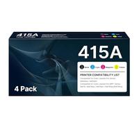 415A 415X Toner with Chip Compatible with HP 415A 415X for HP Color Laserjet Pro MFP M479dw M479FDN M479DW M479FNW M454DN M454DW M479 W2030X W2031X W2032X W2032X W2033 3X (Black, CyCy, Yellow, Magenta