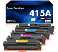 With Chip 415A 415X M479fdw Toner Compatible Replacement for HP 415A Multipack Color LaserJet Pro MFP M479fnw M479fdn M479dw M454dn M454dw W2030A W2031A W2032A W2033A 4-Pack Black Cyan Yellow Magenta
