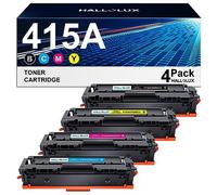 415A Toner Cartridges Compatible for HP 415A 415X Multipack Toner W2030A W2031A W2032A W2033A for HP Color Laserjet Pro M479fnw M479fdw M479fdn M479dw M454dw M454dn (Black Cyan Magenta Yellow, 4-Pack)