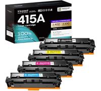 415A Toner Compatible with HP 415A 415X Toner for Color Laserjet Pro MFP M479fdw M479dw M479fnw M479fdn M454dw W2030A W2030X W2031A W2032A W2033A (Black Cyan Yellow Magenta)