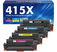 415X M479fdw Toner: (With Chip) Compatible for HP 415X 415A Toner Cartridge for Color Laserjet Pro MFP M479fdw M479dw M479fnw M479fdn M454dw M454dn W2030X (Black Cyan Yellow Magenta, 4-Pack)