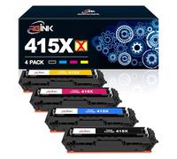 415X Compatible Toner Cartridge Replacement for HP 415A 415X for HP Color Laserjet Pro MFP M479fdw M479fdn M479fnw M479dw M479 M454dn M454dw Printer(4 Pack,Black Cyan Yellow Magenta)