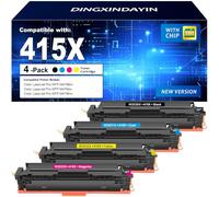 415X Toner Compatible for HP Color Laserjet Pro MFP M479fdw,(4 Pack) | W2030X W2031X W2032X W2033X for Color LaserJet Pro MFP M479dw M479fnw M479fdn M454dw M454dn