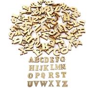 416 Mini Wooden Letters for Crafts - 1.5x1.4cm Wooden Alphabet Letters for Early Learning, Signs, Arts & Crafts DIY Decoration Wedding