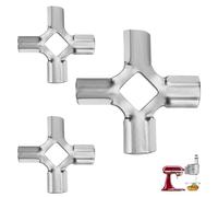 4162144 Metal Food Grinder Blade for Whirlpool: Replacement part for Whirlpool KitchenAid Stand Mixer,Meat Grinder 4162143 9706857 2683750 AP6021041 EAP11754361 and WPW10408733 W10408733(3 PC)