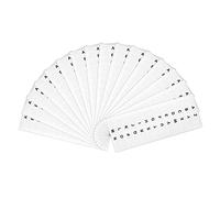 416pcs Letter Tabs a-z Stickers, Self-Adhesive a-z Index Tabs Transparent Sticky Alphabetical File Tabs for Binders Book Pages Notebooks Planner School Office (White)