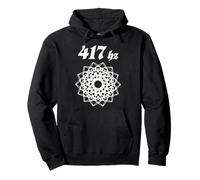 417 Hz Harmonious Connection Cymatics Sacred Geometry Pullover Hoodie