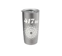 417 Hz Harmonious Connection Cymatics Sacred Geometry Stainless Steel Insulated Tumbler