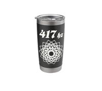 417 Hz Harmonious Connection Cymatics Sacred Geometry Stainless Steel Insulated Tumbler