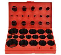 419PCS 32 Sizes Black O Ring Assortment Set, Rubber Seal Gasket Kit with Storage Box, Universal O Ring Sealing Grommet for Cylinder, Automobile, Valve, Pipeline and Roller