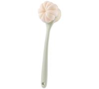 41cm Back Scrubber for Shower, Loofah with Handle Body Scrubber, Back Shower Brush with Bristles and Loofah, Dry Brushing Body Brush for Bath or Dry Brush with Curved Long Handle (Green)